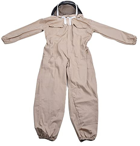 Imkeranzug One Piece, XXL Größe, Atmungsaktiv, Mit Abnehmbarem Imkerschleier und Hut - Komfortabler Bienenschutz Damen und Herren, Praktisch Für Imkereibedarf