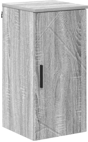 Ezbryzmatic Sonoma Wall-Mounted Bathroom Cabinet, Grey, 30 x 31.5 x 61 cm, Modern Bathroom Furniture Including 2 Doors, Robust Chipboard for Your Bathroom, Space-Saving Wall Cabinet Included