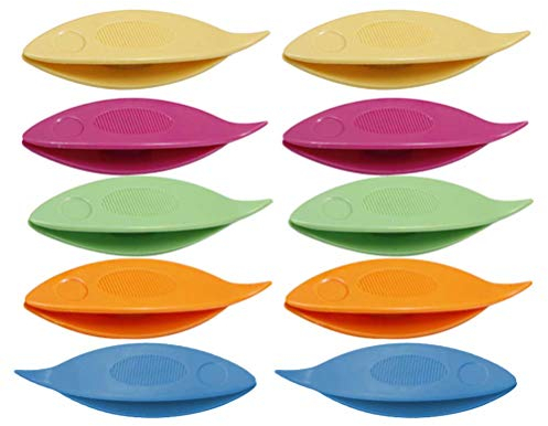 Supvox Occhi Schiffchen Kunststoff für Hand Spitze Herstellung Kunst Werkzeug 10 Stück (Mischfarbe)