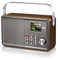 Albrecht DR860 Senior Digitalradio, bedienerfreundliches DAB+ Digitalradio für Jedermann, große und lesbare Schriften mit Farbdisplay im Retro Stil