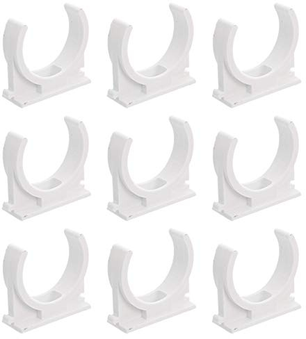 100 abrazaderas de PVC para tubería de agua, clips para manguera de soporte PEX, accesorios de gancho en U, color, 25 mm