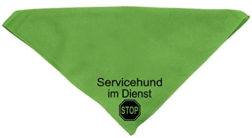 Hundehalstuch Servicehund im Dienst Stop Assistenzhund in Wunschfarben