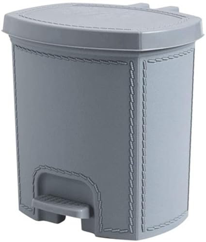 YMXWFC Trash Can Plastic Garbage Can Pedal Type Living Room Clam Shell Paper Basket Household Waste Can Bathroom Kitchen Indoor