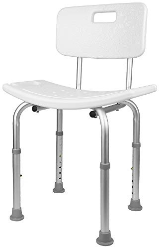 Drehbarer Duschhocker, Höhenverstellbar Duschstuhl, Anti-Rutsch Badhocker ohne Rückenlehne, Aluminium Badestühle für Alten und Schwangere,Badewannensitz mit Rückenlehne (51 * 26 * 70-83,5 cm)