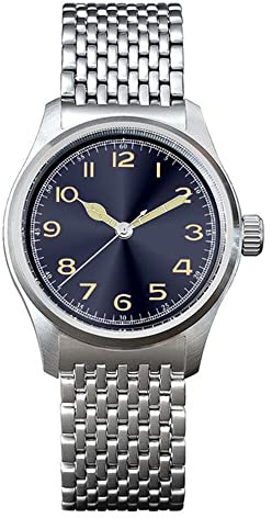 SOTAG Ironwatch 38 mm minimalistische Piloten-Herrenuhren leuchtende 100 m wasserdichte automatische mechanische Armbanduhren