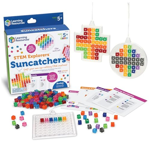Learning Resources STEM Explorers solfångare, 433 stycken, åldrarna 5+, STEM-leksaker, vetenskap för barn, byggleksaker, STEM-projekt