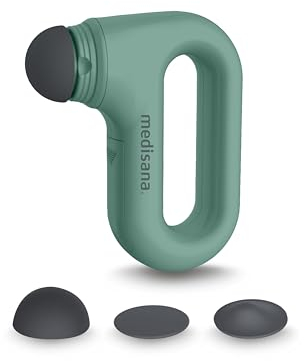 medisana HM 330 Mini Handmassagegerät zur Selbstmassage, Massage von Triggerpunkten, zur Muskelaktivierung und Regeneration, Vibrationsmassage mit wählbaren Aufsätzen und Intensitäten