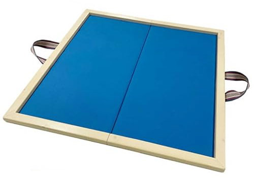 LBLFEBD Folding Card Game Table w/Green Tabletop, Portable Mahjong Table Mahjong Platformwithout Table Legs for Poker Cards, Board Games, Tiles Games, Classic Wooden Dominoes Table