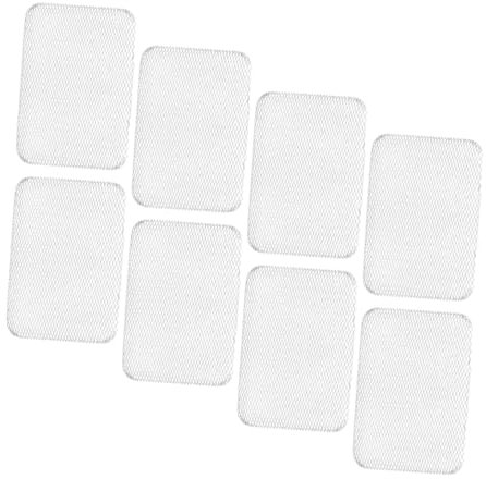 TOPBATHY 8pcs Outdoor Grill Pads Non-Stick Metal BBQ Mesh Grilling Mats Reusable Barbecue Mesh Grill Mats for Picnic Barbecue Cooking