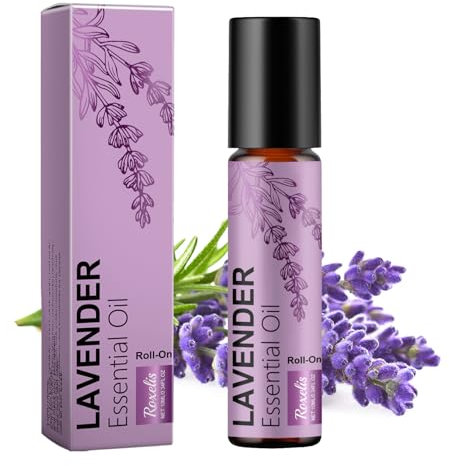 Ätherische Öle Bio,Lavendelöl Ätherisches Öl,Beruhigend Roll on Ätherische Öle,Stressabbauend Ätherische Öle Bio,Stressabbauend,Vegan und Biologisch,Entspannend und Beruhigend (10 ML)