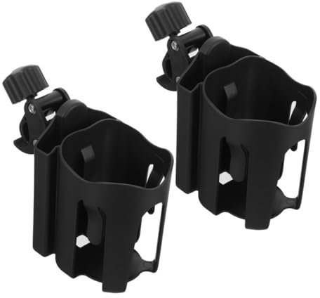UPKOCH 2piezas Soporte Para Teléfono y Botella Ajustable Para Cochecito Scooter Diseño Versátil Artesanía De