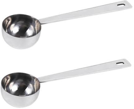 Didiseaon 2 Pezzi misurino per latte in polvere cucchiaio dosatore cucchiaio cucina set cucina dosaggio scoop palline da forno misurino per misurare il peso Acciaio inossidabile Silver