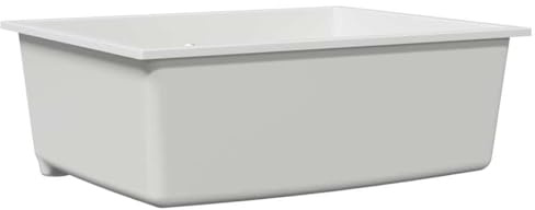 vidaXL Évier de cuisine Blanc 54 x 44 x 20 cm Granite