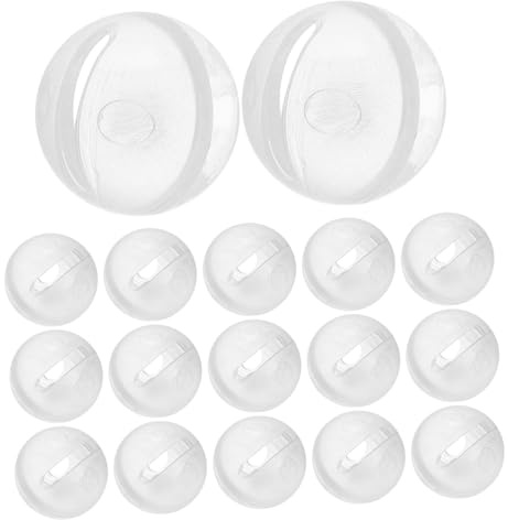 LIFKOME 30 Stück Teiliges Transparente Rasselkugeln aus Kindersicherem Kunststoff Geräuscherzeugende DIY Accessoires für Plüschspielzeug Reparatur und Haustier Puppen Fördert Kreativität