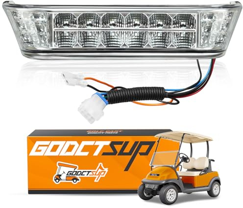 GODCTSUP Club Car LED Headlight Bar, 12V Golf Cart Headlight Bar for Club Car Precedent 2004-Up Electric Cart Models, Replace Precedent Front Head Light Bar OEM# 102524801, 1025248-01