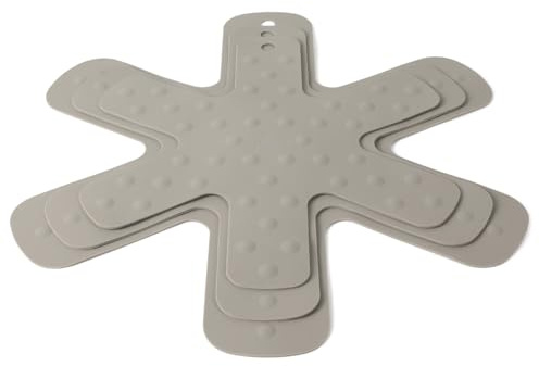 Calphalon Prime Trivet Set, 3-Piece Silicone Trivets, Pan Protectors, High-Heat Resistant Non-Slip Cookware Protectors for Countertop Protection and Cookware Stacking, Taupe