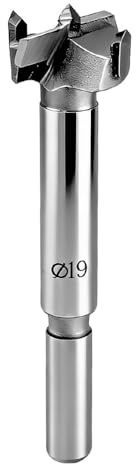 Forstner 19mm Punta da Trapano Carburo Tungsteno Legno per Legno Porta | Mobili Forare Serratura Cerniera Compensato