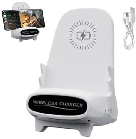 Zasdvn Mini Sedia Caricatore Wireless | Stazione di Ricarica Rapida Portatile con Supporto - Supporto Telefono Con Stazione Ricarica Senza Fili,per Famiglia Colleghi Scrivania Compleanni Vacanze Casa