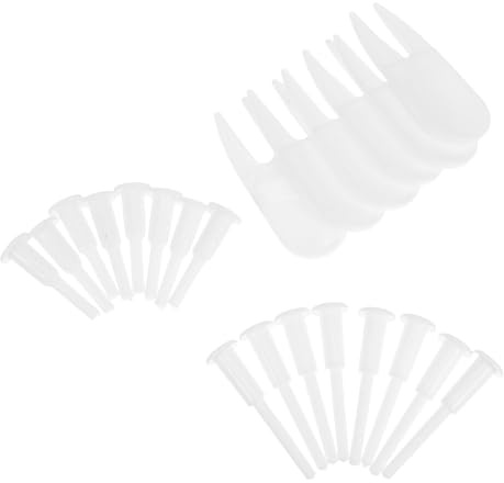 UKCOCO 22pcs Inflatable Ball Plug Set for Yoga and Exercise Balls Plastic Air Stopper Valve Replacement with Pins and Adapters for Home Gym Use