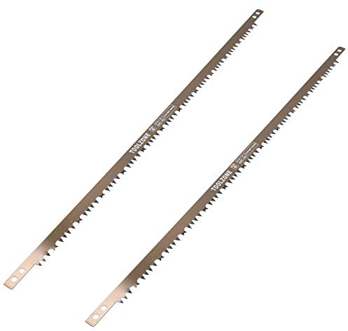 Lot de 2 lames de scie à archet pour arbres Vert humide 610 mm