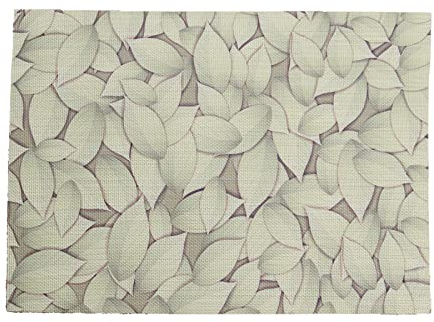 Tovagliette Americana Foglie Verde Salvia Tovagliette Colazione PVC Tovagliette Americana Plastica Lavabili Antiscivolo Sottopiatti Resistente Al Calore Sotto Piatti Da Tavola 30x45cm 2 Pcs