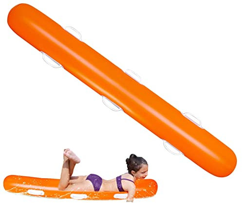 LINGJIONG Schwimmnudel Aufblasbare Poolnudel Mit Griffen, Aufblasbarer Wassernudel Für Kinder Und Erwachsene, Poolschwimmer Für Schwimmbecken, Strand, See - 150x20cm