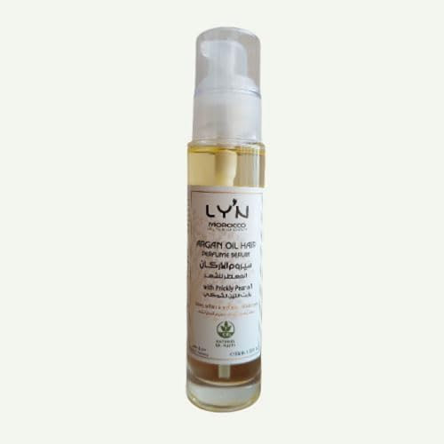 LY'N MOROCCO Huile Hydratante Ultra Légère Sans Rinçage Extra Pénétrante |Barbe Cheveux Secs Abîmés Déshydratés |Fortifie Apporte Brillance Répare Scelle les Pointes Fourchues| Huile d'Argan du Maroc