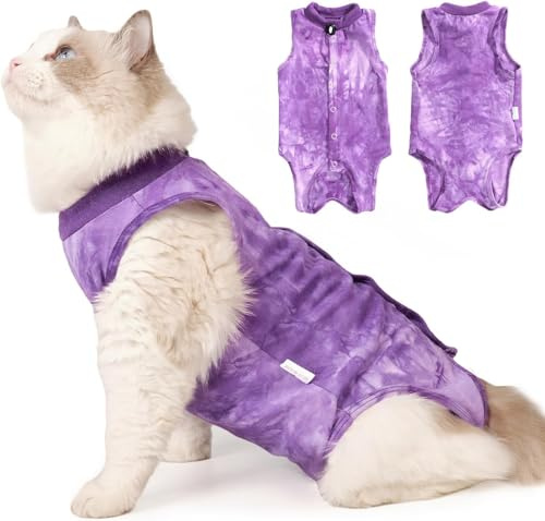 LIANZIMAU Tutina per il recupero del gatto – Body medico post intervento chirurgico – Anti leccare Pet Recovery Clothing