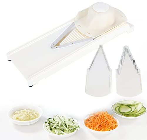 Mandoline Slicer Grater Tool Stainless Steel Blade Food Slicers V-Shaped Grater Cutter Slicing Cutter for Fast andVegetable Cutting 36 X 12.5cm/14.2 X 4.9in