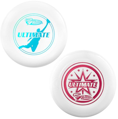 Wham-O Frisbee Disco Volante Ufficiale Ultimate 175g, 27.31cm, Allenamento Professionale, per competizioni e Divertimento all'aperto -2 Pack