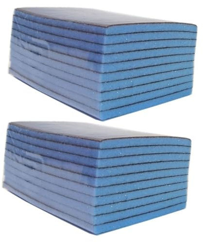 UKCOCO 20 Piezas Esponjas Abrasivas Multiusos para Hogar y Cocina Estropajo de Limpieza Doble Cara Borrado Eficaz sin Rayar Portátil de Esponjas de Limpieza