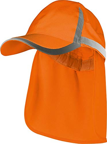 Vizwell Warnschutz Kappe UV50+ Leuchtorange