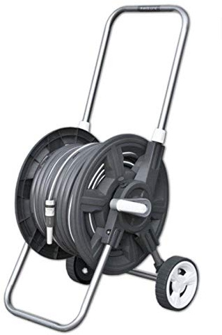 LEM Select - Kit avvolgitubo con tubo da giardino 1/2 White Line 30 metri