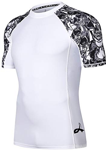 LAFROI Maillot de Corps de Compression à Manches Courtes UPF 50+ pour Homme