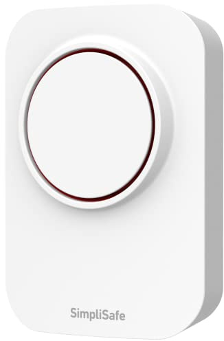 SimpliSafe Sirena ausiliaria wireless da 105 db, compatibile con sistema di sicurezza domestica