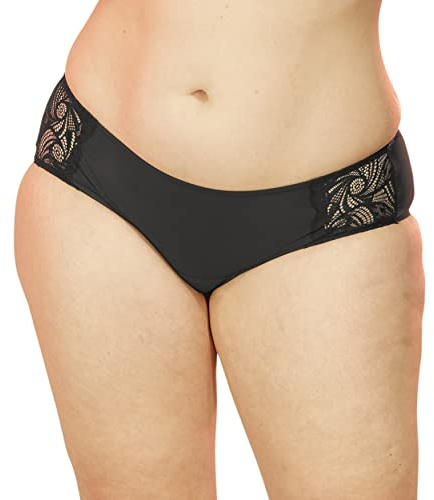 Waschbare Perioden-Unterwäsche für Frauen bei starker Blutung - Schwarz - bequem, mit hoher Absorptionsfähigkeit - für Tag und Nacht, Hipster-Schnitt - [1er-Pack, X]