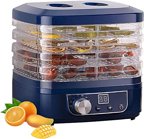Deshidratador de Alimentos Secador de Frutas Mini secador de Alimentos Mac con Control de Temperatura Ajustable para Hierbas, Carne, Res, Verduras, Comida para Gatos y Perros