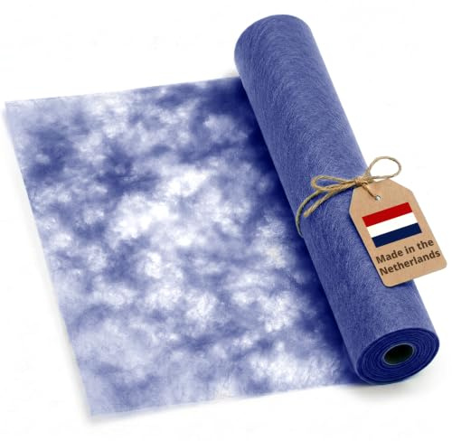 Sizocloud® Deco Himmel Vlies Tischläufer Tischband Dunkelblau 30 cm x 25 Meter Dekoration Dekor | Tischband Dekoration Dekor