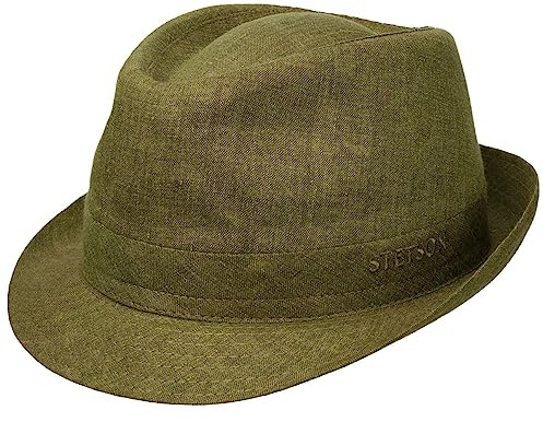 Stetson Geneva Trilby Hut Made in Italy Damen Herren Frühling Sommer grün 60 cm
