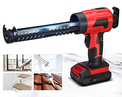 NOALED Pistolet à calfeutrer en Verre électrique sans Fil à 7000 TR/Min Outil d'application d'adhésif pour Pistolet à Colle sans Fil Coutures de Couture sans Fil Propulsion de 70 kg avec Batterie