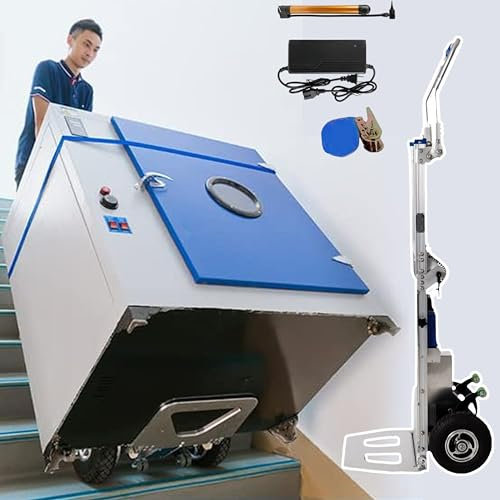 twostronking Faltbares Elektrisches Lastenkletterfahrzeug, Elektrischer Handwagen, Aus Aluminiumlegierung, Pneumatischer Gummireifen, Kann Voll Beladen 1.600 Stufen Erklimmen