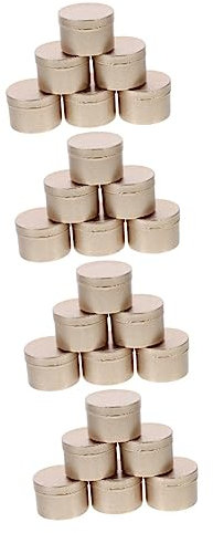 NUOBESTY 24pezzi Barattoli Alluminio Opaco Per Cosmetici e Contenitori Riutilizzabili e Articoli Fai Da Te Resistente e Leggero
