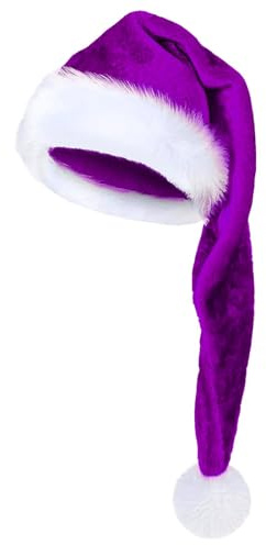 Große Nikolausmütze | Weiche Weihnachts-Plüschmützen – Erwachsene Cosplay Kostüm, Weihnachtsmütze für Feiertag Neujahr Feier