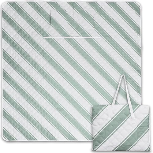 Picknickdecke wasserdicht 150x200cm isoliert & gepolstert - Stranddecke sandfrei – ideal für Camping, Strand, Festivals, Kinder und Parks - ultra leichte faltbare & waschbare – Outdoordecke XXL
