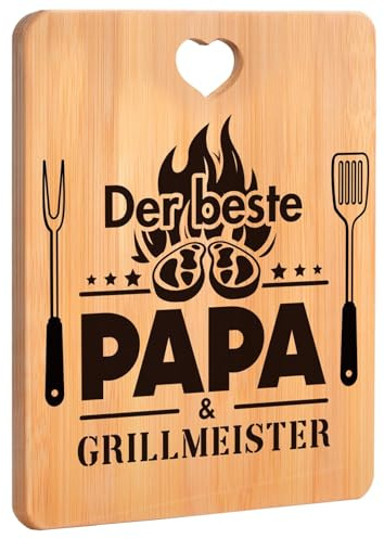 Vatertagsgeschenk für Papa, Bester Papa Geschenke- Bambus Schneidebrett Geschenke für Papa, Geschenk Papa Geburtstag, Papa Geschenk Weihnachten