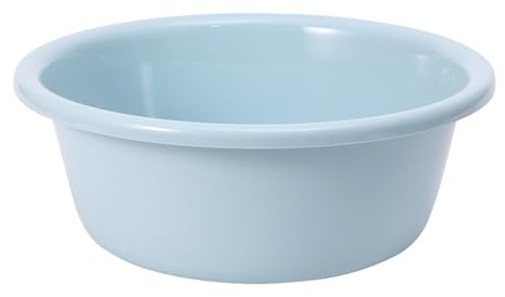 Agatige Cuenca Redonda de Lavado, 29.5x10 cm de plástico multipropósito apilable para Campamento Plato de Vegetales Plato lavandería para lavandería para la Cocina en el hogar al Aire