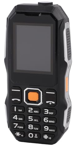 Lazmin112 Cellulare Con Tasti Grandi Per Anziani, Doppia Sim Doppia Modalità Standby, Fm, Video, Ebook, Calendario, Sveglia, 13 Lingue, Torcia Led, (Spina europea)