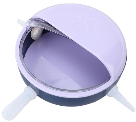 OVAQUIXI Bol d'alimentation à Lait pour Chaton, en Plastique Sûr, Multi-mamelons, Anti-Flatulence, Bol à Lait pour Chaton, Animal de Compagnie, Facile à Nettoyer (Purple)
