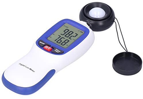 Luxmetro, Luxmetro Retroilluminazione e Ritenzione dati Differenza Valore massimo e minimo per la misurazione dell'illuminamento e della temperatura correnti