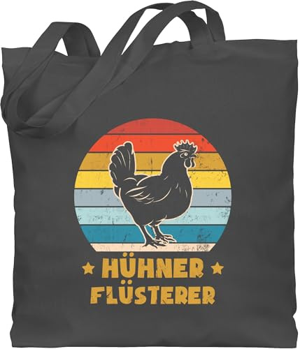 Shirtracer - Baumwolltasche - Sprüche Statement mit Spruch - Hühner Flüsterer Vintage
